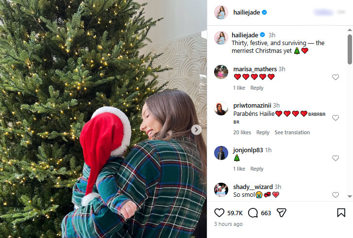 Eminem’s daughter Hailie Jade’s festive post hints at life-changing year